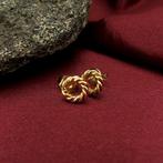 Tricolor gouden oorstekers | Vintage (oorbellen) (oorbellen), Sieraden, Tassen en Uiterlijk, Oorbellen, Ophalen of Verzenden, Gebruikt