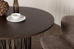 Eettafel - Nevara - 120 cm - Mocca - Jörn, Huis en Inrichting, Tafels | Eettafels, Verzenden, Nieuw