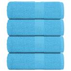 vidaXL Washandjes 4 stuks FROGN Turquoise 30x30 cm 100%, Huis en Inrichting, Verzenden, Nieuw