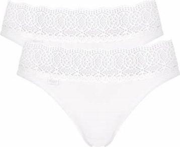 Sloggi Dames Pure Sense Luxe Tai C2P Slip wit 40 beschikbaar voor biedingen