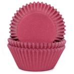 Cupcake Vormpjes HoM Wijnrood 50x33mm. 50st., Verzenden, Nieuw