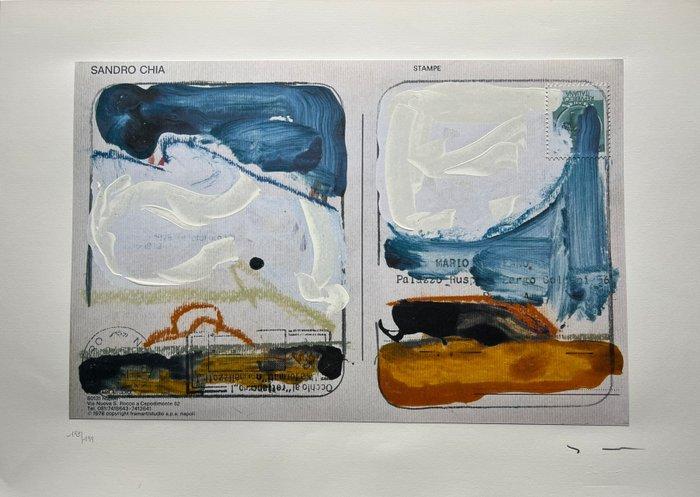Mario Schifano (1934-1998) - Senza titolo - Omaggio a Chia, Antiek en Kunst, Antiek | Overige Antiek