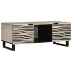 vidaXL Salontafels met plank met opslag met de deur Wit,, Verzenden, Nieuw, 50 tot 100 cm, Minder dan 50 cm