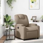 vidaXL Fauteuil verstelbaar kunstleer cappuccinokleurig, Huis en Inrichting, Fauteuils, Verzenden, Nieuw