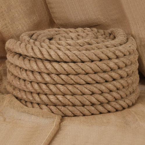 vidaXL Touw 5 m lang 50 mm dik jute, Doe-het-zelf en Verbouw, IJzerwaren en Bevestigingsmiddelen, Nieuw, Verzenden