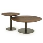 Salontafel Eleonora ESILA Small *NIEUW* 96530, Overige houtsoorten, 50 tot 100 cm, Rond, Nieuw