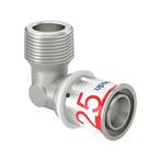 Uponor S-Press Plus perskoppeling 3/4 buitendraad x Ø25 knie, Doe-het-zelf en Verbouw, Verwarming en Radiatoren, Verzenden, Nieuw