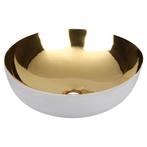 Waskom Differnz Shine Goud/Wit 40 x 13,5 cm, Doe-het-zelf en Verbouw, Sanitair, Ophalen of Verzenden, Nieuw, Overige typen