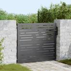 vidaXL Tuinpoort met slot Zwart 85 x 100 cm Poedergecoat, Tuin en Terras, Verzenden, Nieuw