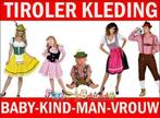 Tiroler Kleding kostuum Tiroolse Heidi Jurk Pruik Hoed, Kleding | Dames, Ophalen of Verzenden, Nieuw, Overige thema's, Kleding