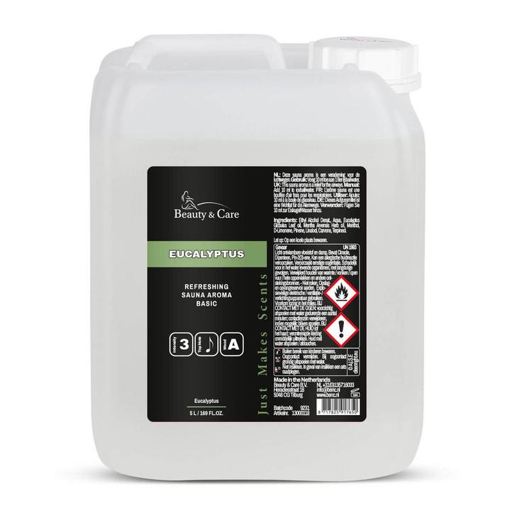 Beauty & Care Eucalyptus opgiet basic 5 L.  new, Sport en Fitness, Sauna, Fins of Traditioneel, Toebehoren, Nieuw, Ophalen of Verzenden