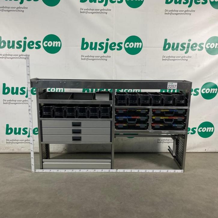 Aluca aluminium bedrijfswageninrichting gebruikt (nr 2257), Auto diversen, Overige Auto diversen, Ophalen of Verzenden