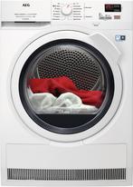 Aeg T8dbc40689 Warmtepompdroger 8kg, Ophalen of Verzenden, Zo goed als nieuw, Voorlader, 85 tot 90 cm