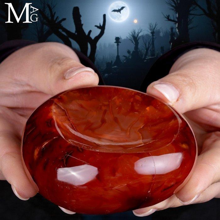 Halloween veiling Handgesneden natuurlijke carneoolkom –, Antiek en Kunst, Curiosa en Brocante
