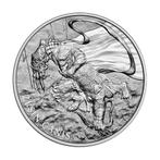 Zuid-Korea ZI:SIN 1 oz 2018 Canis (40.000 oplage), Postzegels en Munten, Verzenden, Oost-Azië, Losse munt, Zilver