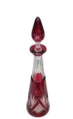 Val Saint Lambert - Karaf - dubbel geslepen kristal -, Antiek en Kunst