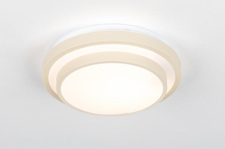 Rietveld Plafondlampen - Beige - Kunststof, Metaal, Huis en Inrichting, Lampen | Plafondlampen, Verzenden