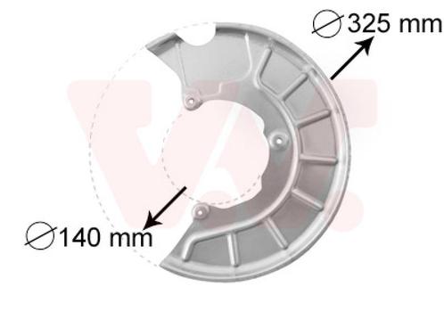 REMSCHIJF BESCHERMER VOOR AUDI A1 8X 2010-2015 1K0615311B, Auto-onderdelen, Remmen en Aandrijving, Nieuw, Ophalen of Verzenden