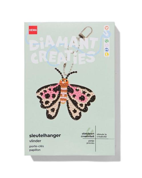 HEMA Diamantcreaties sleutelhanger vlinder, Hobby en Vrije tijd, Knutselen, Nieuw, Verzenden