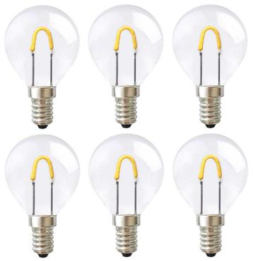 6 stuks Ledmaxx LED kogellamp E14 0.7W 65lm 2400K Niet-Di... beschikbaar voor biedingen