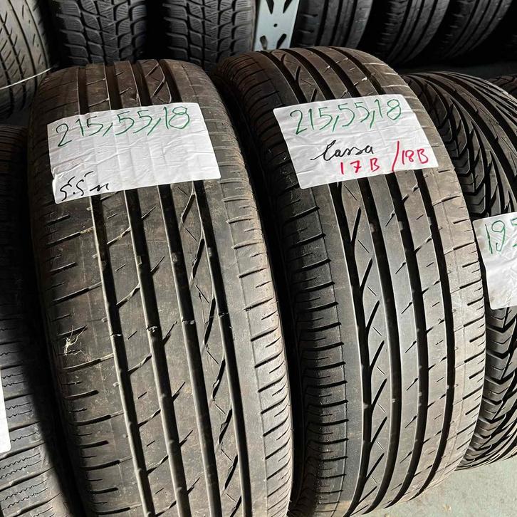 2 x Lassa 215-55-18 Zomerbanden 5,5mm, Auto-onderdelen, Banden en Velgen, 18 inch, Zomerbanden, 215 mm, Personenwagen, Gebruikt