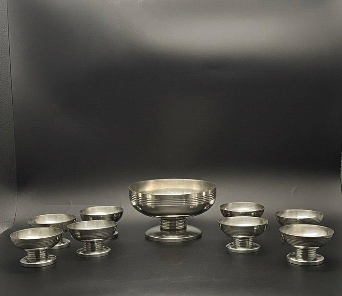 Orfèvre français à identifier - Dessertservies (9) - Service, Antiek en Kunst, Antiek | Meubels | Tafels