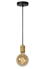 Lucide JOVA - Klassieke E27 fitting Mat Goud / Messing, Huis en Inrichting, Lampen | Hanglampen, Verzenden, Nieuw, Metaal, Trendy verlichting