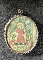 Reliekhouder - Glas, Legering, Papier - 1650-1700 - Dubbele, Antiek en Kunst