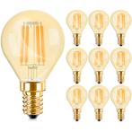 Voordeelpak 10x LED Lamp E14 Kogel Filament - Brinton -, Huis en Inrichting, Lampen | Losse lampen, Led-lamp, Soft of Flame, E14 (klein)