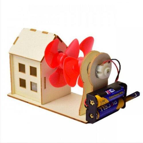 DIY houten windturbinehuis (met 4 AA batterijen), Hobby en Vrije tijd, Elektronica-componenten, Verzenden