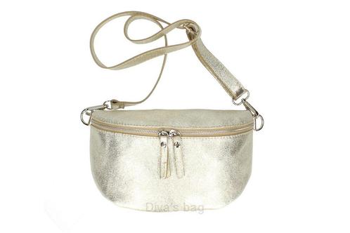 Leren heuptas in bollige look - ritssluiting - lederen etui, Sieraden, Tassen en Uiterlijk, Tassen | Schoudertassen