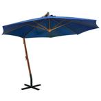 vidaXL Zweefparasol met paal 3,5x2,9 m massief vurenhout, Tuin en Terras, Parasols, Verzenden, Nieuw