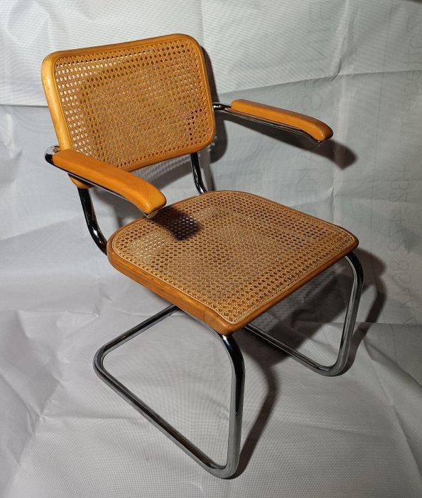 Thonet - Marcel Breuer - Stoel - Chroom, Beuken, Rattan -, Antiek en Kunst, Antiek | Meubels | Stoelen en Banken