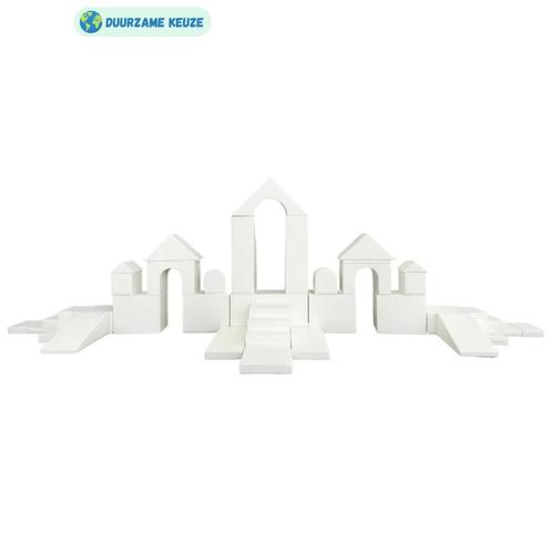 Witte Foam Blokken MEGA Kasteel – Educatief Speelmeubel v., Kinderen en Baby's, Speelgoed | Educatief en Creatief, Nieuw, Ophalen of Verzenden