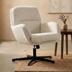 *WOONWINKEL* Kleine Fauteuil Beige Draaibaar, Verzenden, Nieuw, Stof