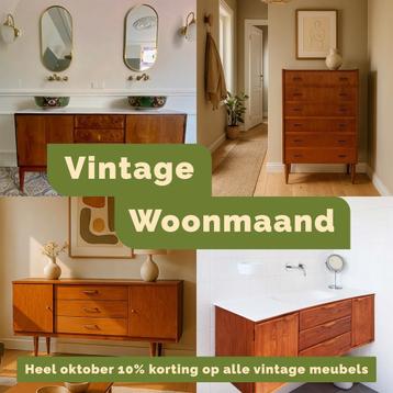 Alleen in oktober: 10% korting op alle vintage meubels! beschikbaar voor biedingen