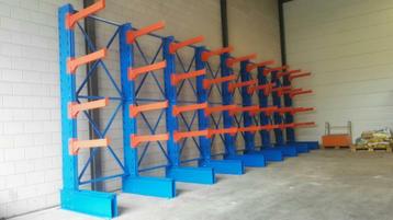 draagarmstelling enkelzijdig set 3,9 mtr. 3,2mtr. hoog