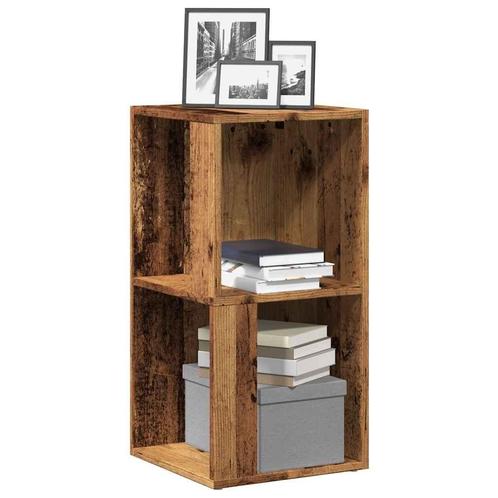 vidaXL Hoekkast 33x33x67 cm bewerkt hout oud houtkleurig, Huis en Inrichting, Kasten | Overige, Nieuw, Verzenden