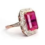Zonder Minimumprijs - Ring - 9 kt. Roségoud, Zilver -, Sieraden, Tassen en Uiterlijk, Ringen, Nieuw