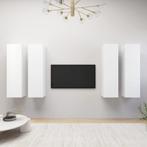 vidaXL Tv-meubelen 4 st 30,5x30x110 cm spaanplaat wit, Huis en Inrichting, Kasten | Televisiemeubels, Nieuw, Verzenden