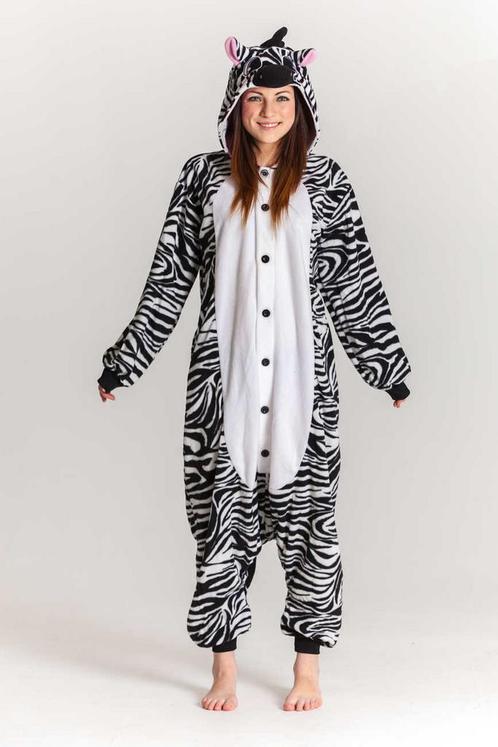 Onesie Zebra Pak S-M Zebrapak Kostuum Zwart Wit Gestreept 15, Kleding | Dames, Carnavalskleding en Feestkleding, Kleding, Nieuw