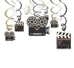 Hollywood Hangdecoratie 61cm 12st, Hobby en Vrije tijd, Feestartikelen, Verzenden, Nieuw