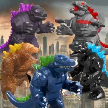 Godzilla en friends Minifiguren