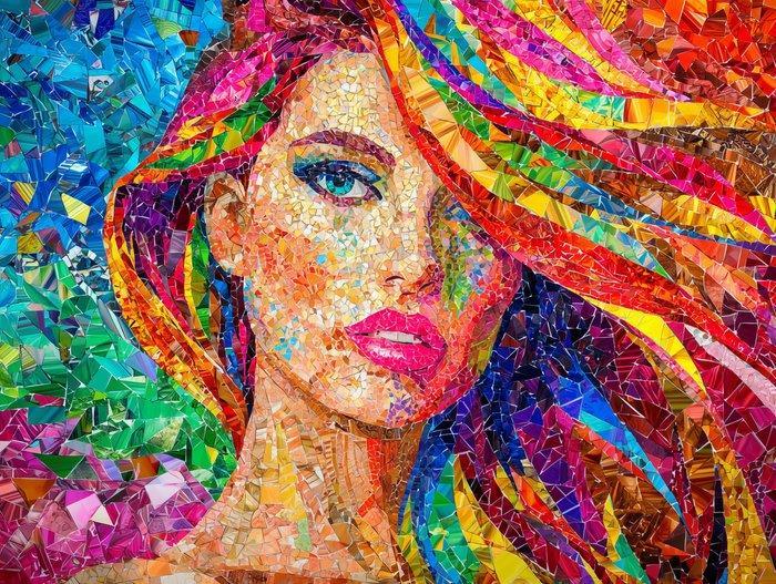 Irina Collins - Prism Woman XL · NO Reserve, Antiek en Kunst, Kunst | Schilderijen | Modern