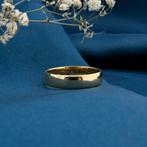 18 Krt. Vintage gouden ring (unisex, gladde gouden ring), Sieraden, Tassen en Uiterlijk, Ringen, Goud, Gebruikt, 17 tot 18, Ophalen of Verzenden