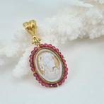 Zilver, Verguld - Ketting met hanger - CAMEO ingesneden met