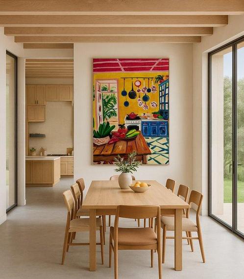 E. García - COCINA DE LA ABUELA XL (NO RESERVE), Antiek en Kunst, Kunst | Schilderijen | Modern