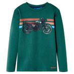 vidaXL Kindershirt met lange mouwen 92 groen, Verzenden, Nieuw