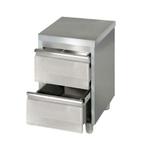 GGM Gastro | Ladekast PREMIUM met 2 laden - 500x700mm |, Verzenden, Nieuw in verpakking, RVS Meubilair