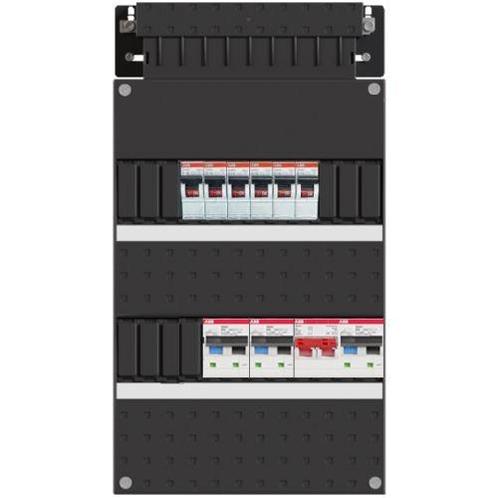 ABB groepenkast 6 lichtgroepen, 2 aardlekautomaten B40,, Doe-het-zelf en Verbouw, Elektra en Kabels, Nieuw, Ophalen of Verzenden
